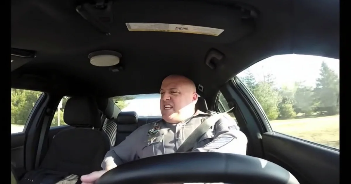 This Cop Forgot the Camera Was Rolling When He Did This, and I Can''t Stop Laughing