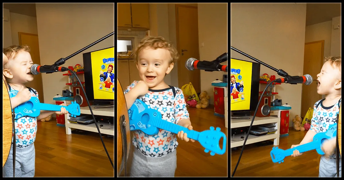 Adorable 2 Year-Old Grabs the Microphone and Stuns the Internet