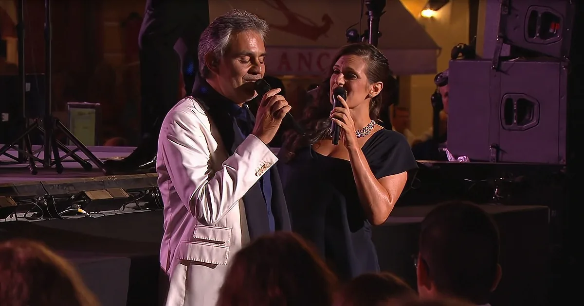 Andrea Bocelli Begins to Sing, but Everyone Has Chills the Moment His Wife Joins In