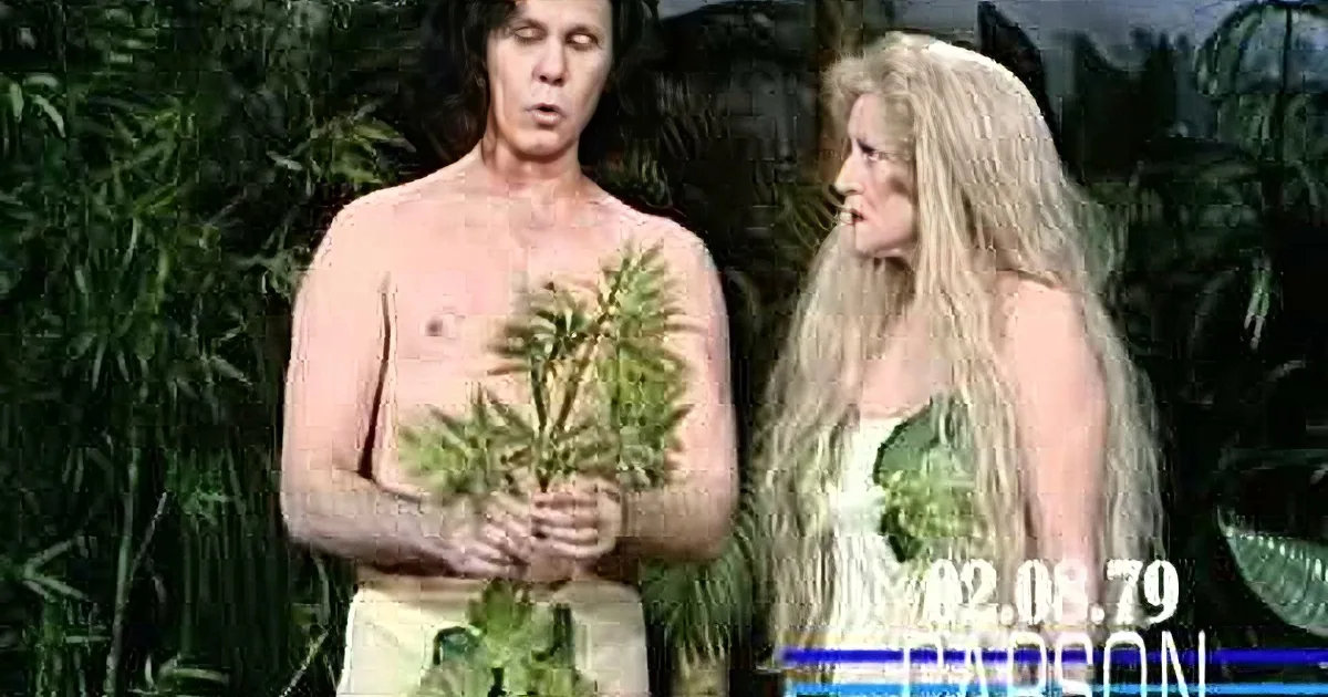 Betty White & Johnny Carson Perform to Roaring Laughter as Adam and Eve