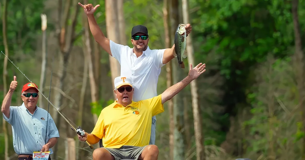 Luke Bryan and Bill Dance