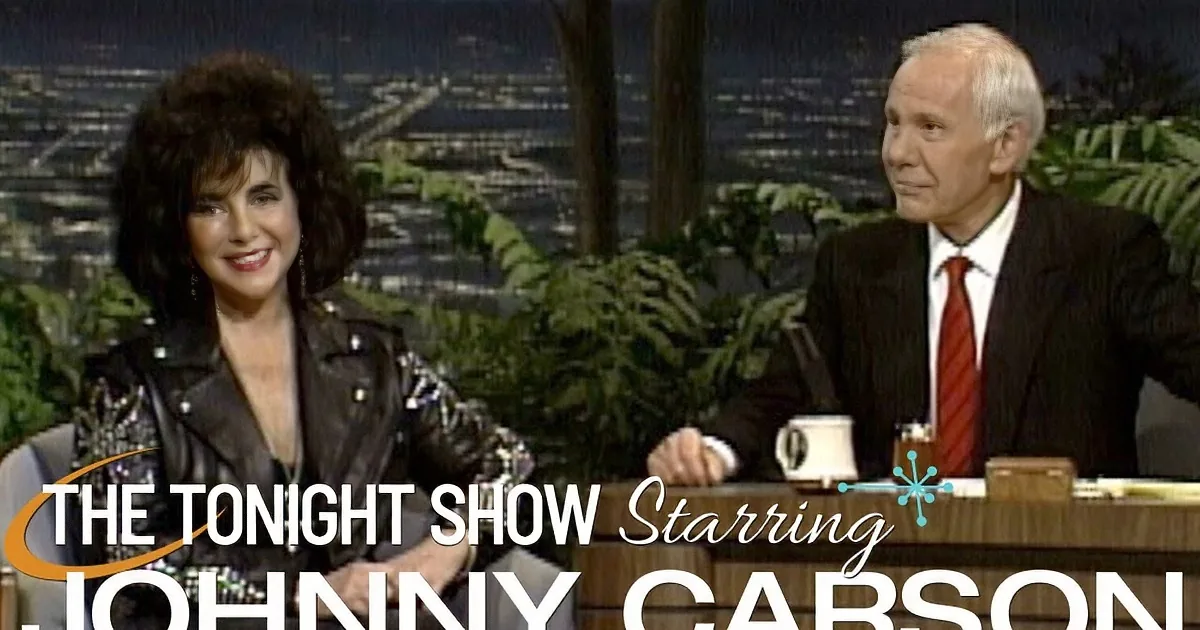 Elizabeth Taylor Makes Johnny Carson Laugh on Her Only Appearance on 'The Tonight Show'