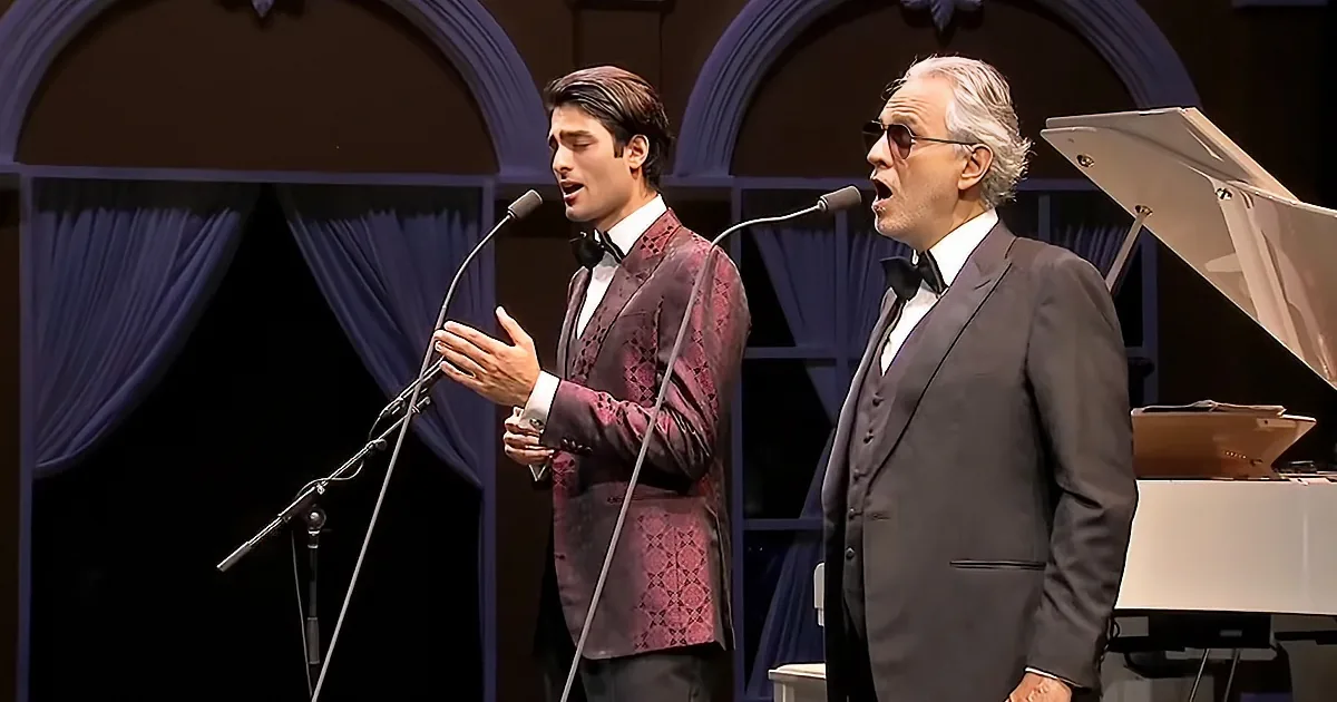 Andrea Bocelli and Matteo Bocelli Beautifully Sing ''Fall on Me''