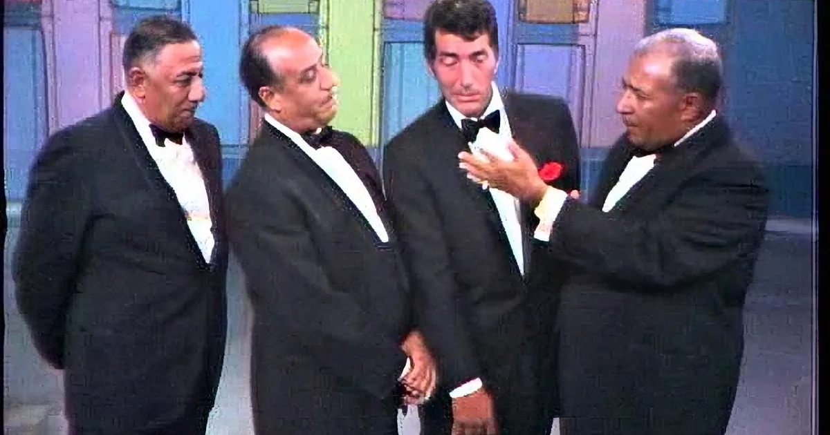 Dean Martin Joins the Mills Brothers to Sing Their Hit Song ''Paper Doll''