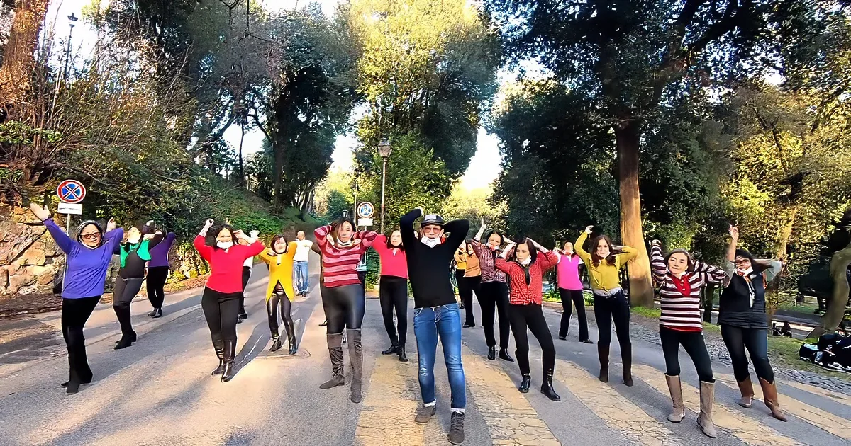 Neighborhood ladies 'Grease' dance
