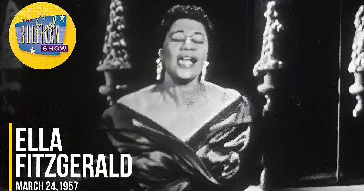 Ella FitzGerald Dazzles Ed Sullivan Show With Double Song Feature