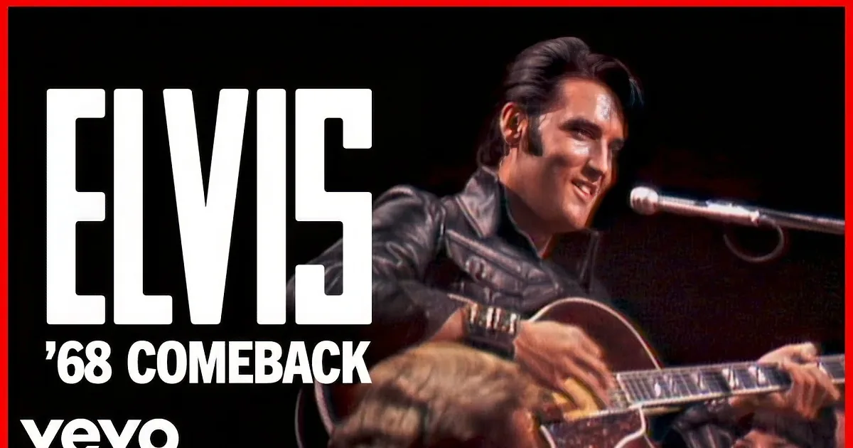 Elvis Presley Performs 'Love Me' at Black Leather Sit-Down Show