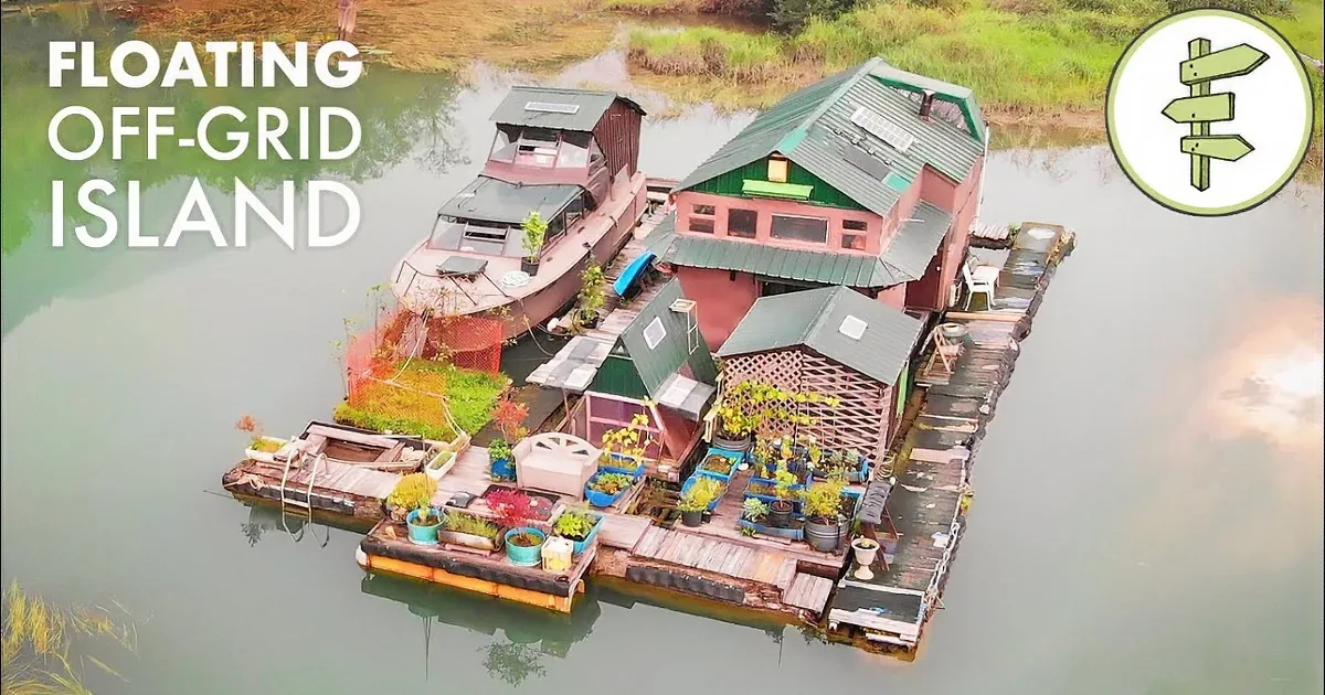 This Man Has Been Living off-Grid for 20 Years on an Island He Built Himself