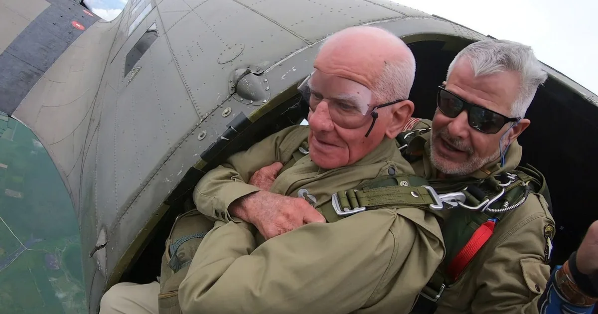 WWII Veteran, 97, Skydives on D-Day's 75th Anniversary