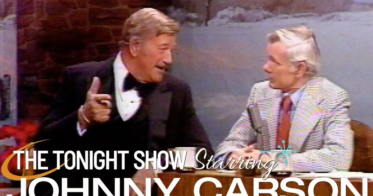 John Wayne Makes a Surprise Walk-on Appearance: Witness the Legendary Actor's Unforgettable Moment on Carson's Show