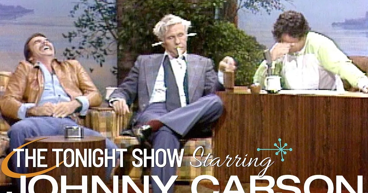 Robert Blake and Johnny Swap Seats on Carson Show