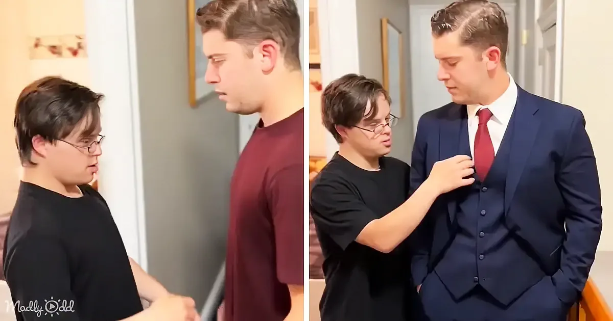 Down Syndrome Brother's Fashion Advice Melts 1.5m Hearts