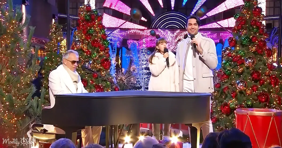 Bocellis'' ''Happy Xmas'' Shines in a Heartfelt Rockefeller Showcase