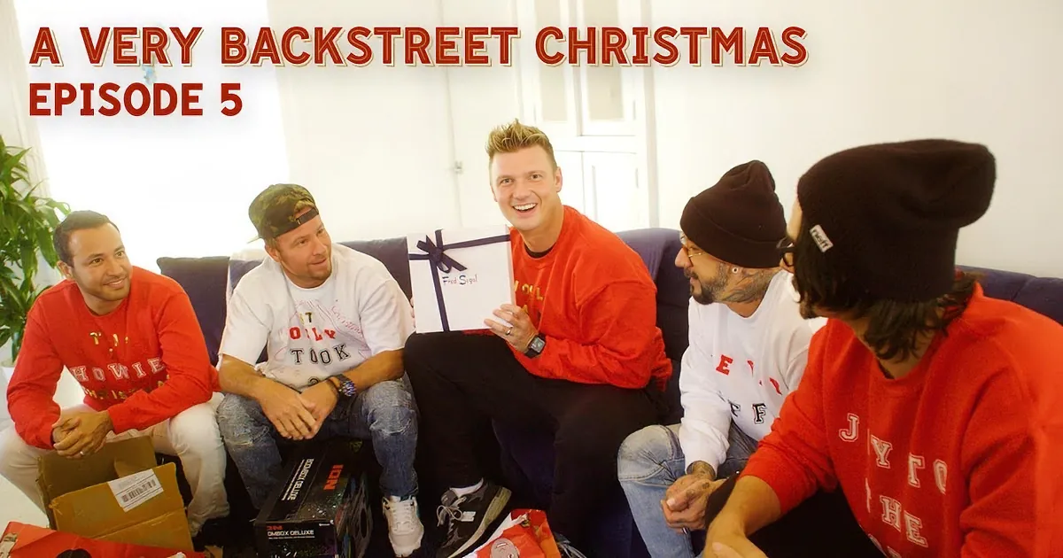 Backstreet Boys Spark Holiday Mischief in ''A Very Backstreet Christmas'' Romp