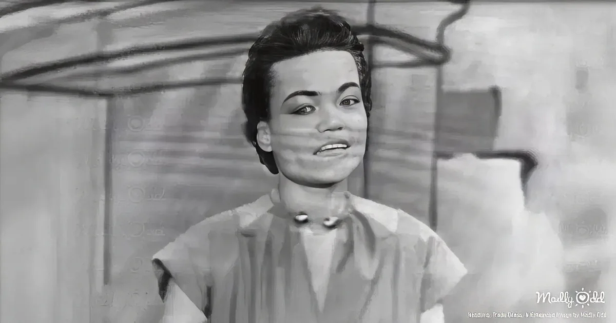 A woman with short hair, wearing a light-colored blouse, smiles while looking to the side.