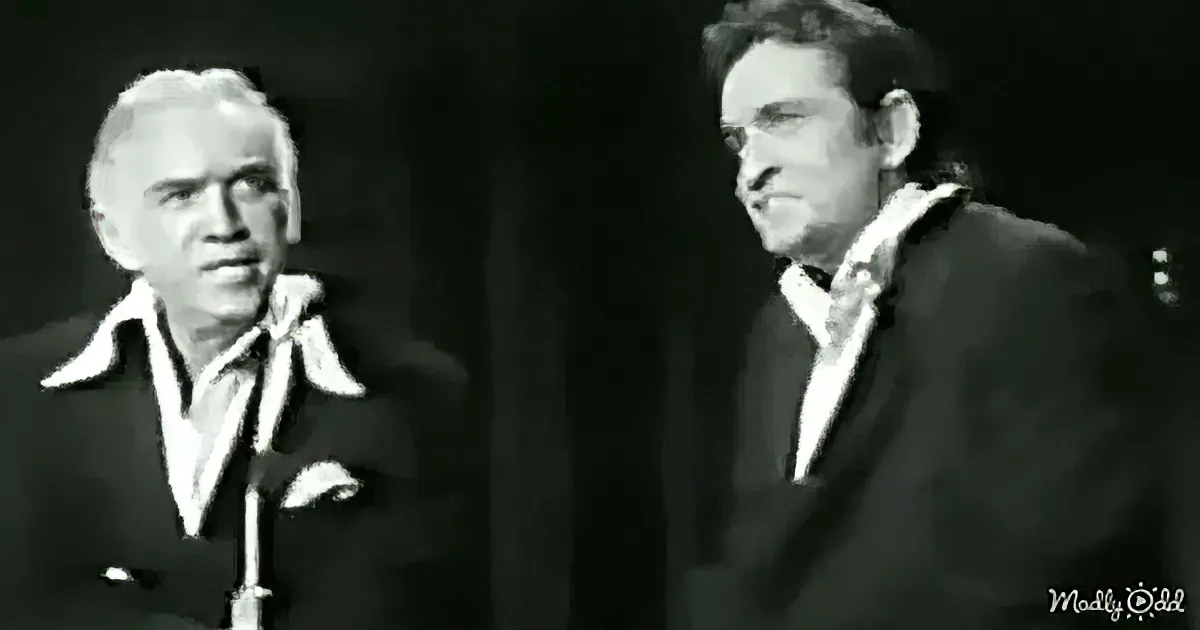 Johnny Cash and Lorne Greene Singing ''Bonanza'' Is Western Perfection