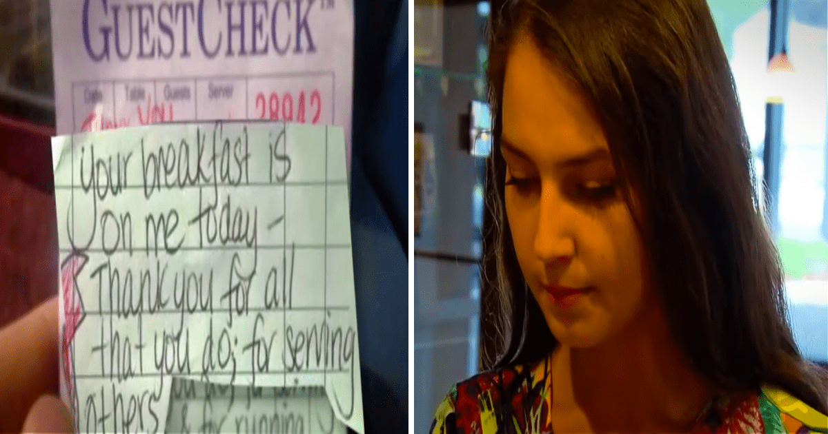 Waitress Serves 2 Firefighters, Then Writes a Note on the Check That Leads Them to Action.