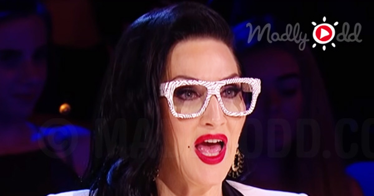 A woman in a white suit and glasses is featured, with text about an 8-year-old girl's performance on 'Ireland's Got...